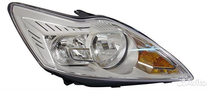 Фара Форд Фокус 2 рестайлинг хром