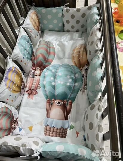 Бортики в кроватку для новорожденных