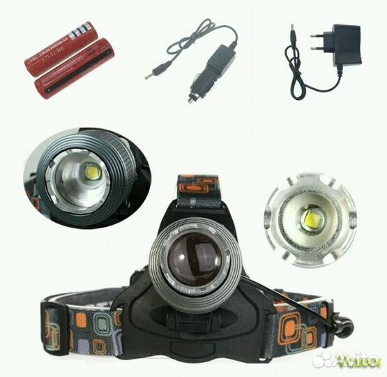 Фонарь налобный мощный для охоты - рыбалки новый