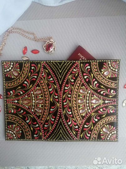 Обложка на паспорт из натуральной кожи