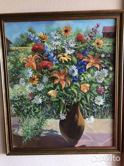 Картина маслом на холсте и картоне