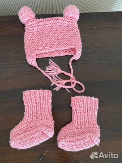 Вязанный комплект для девочки