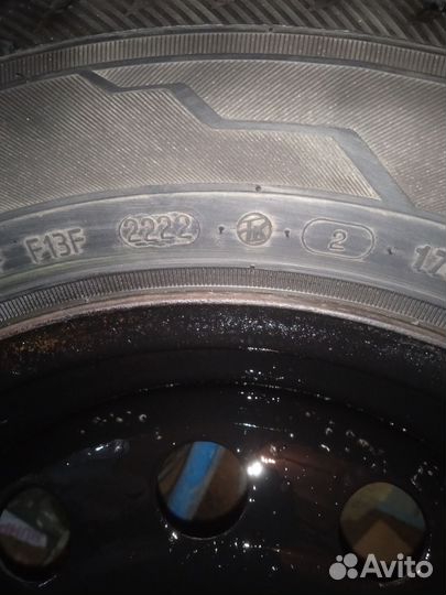 Колёса в сборе r 14,зимние4 /100, 2шт.kama alga