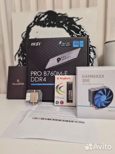 I5 12400f +b760m +16Gb DDR4 +512Gb/1Tb SSD +Кулер
