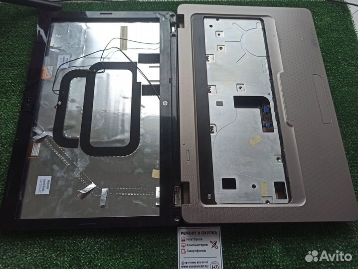 Корпус крышка рамка топкейс тачпад hp g62-b14er