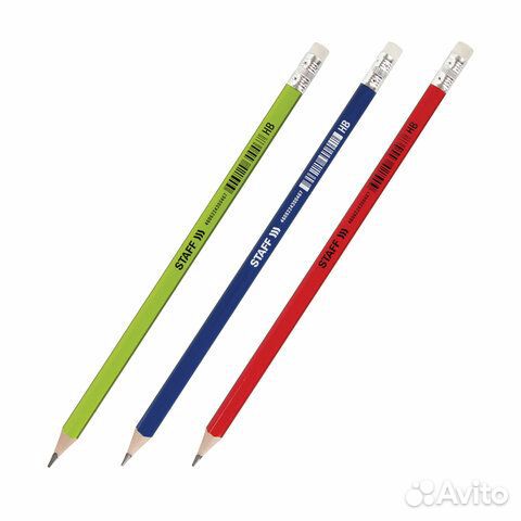 Карандаш чернографитный staff Basic BLP-744, 1 шт