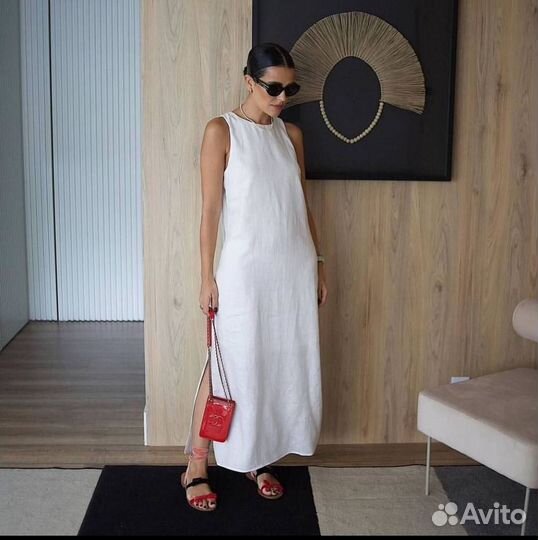 Платье льняное