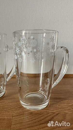 Кружка стеклянная 400 мл 2 шт