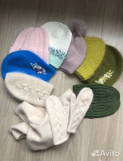 Варежки, шапки в наличии
