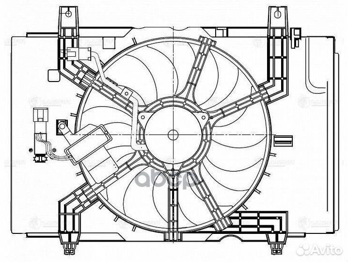 Вентилятор радиатора Nissan Tiida (04) 1.6i (с