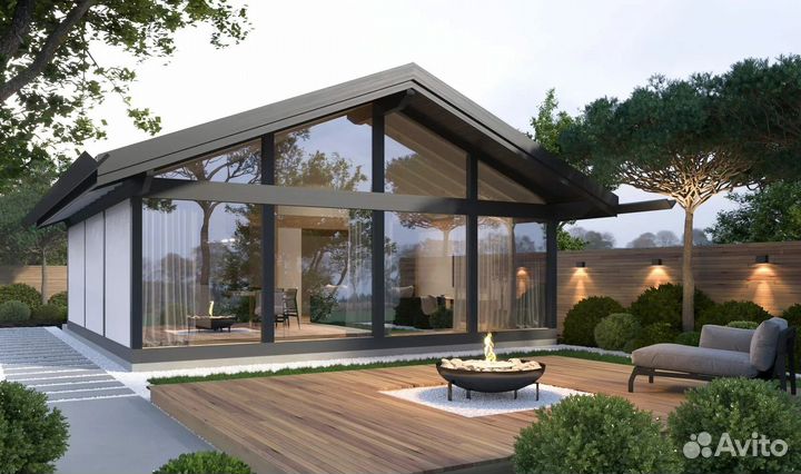 Каркасный дом под ключ барнхаус