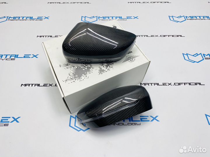 Карбоновые накладки зеркал BMW G23, OEM стиль