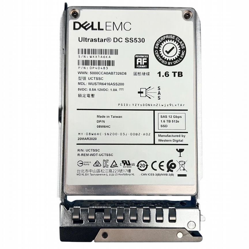 [8W6HC] Жесткий Диск Dell 1.6tb Sas 2,5" Ssd 8w6hc