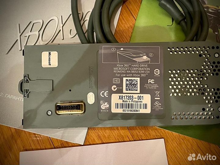 Hdd для Xbox 360. Жёсткий диск 60 гб. Оригинал