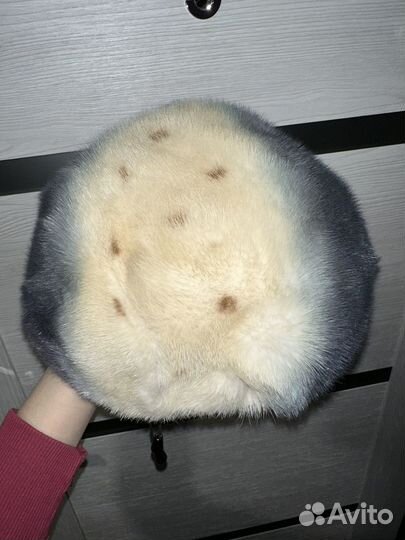 Берет из натрального меха(шапка)