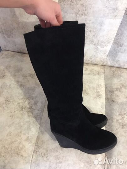 Сапоги зимние натуральная замша