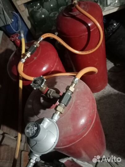 Рампа для газового котла с балонами