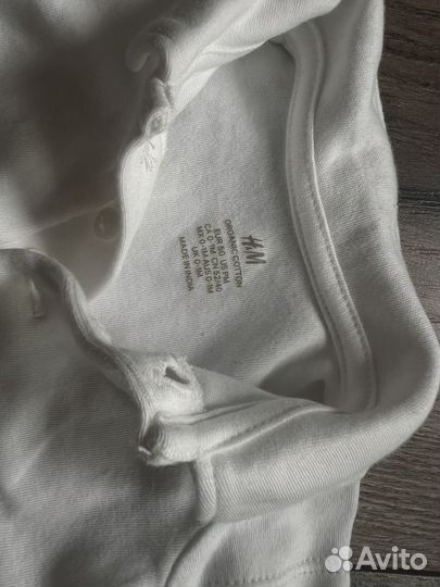 Боди для новорожденных 50 размер H&M Kiabi
