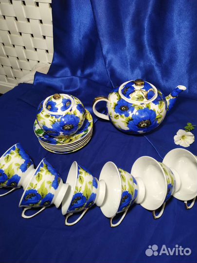 Чайный сервиз(6п),Василек'