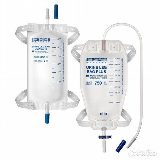 Мочеприемник носимый,500мл, 30см. с выдвижным кран