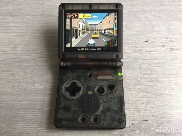 IPS Gameboy Advance SP type-c clear black