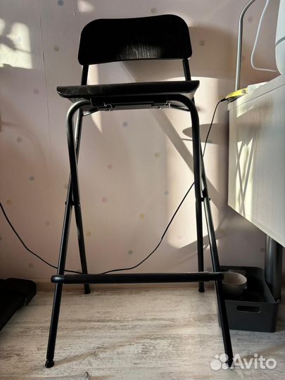 Барный стул складной IKEA Франклин,чёрный