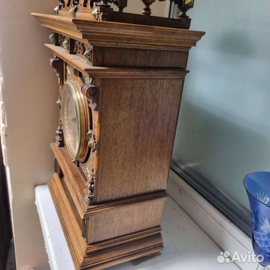 Антикварные каминные часы Lenzkirch