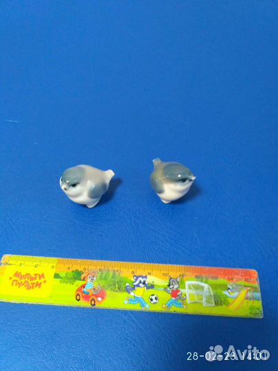 Фарфоровые миниатюрные керамические фигурки птичек