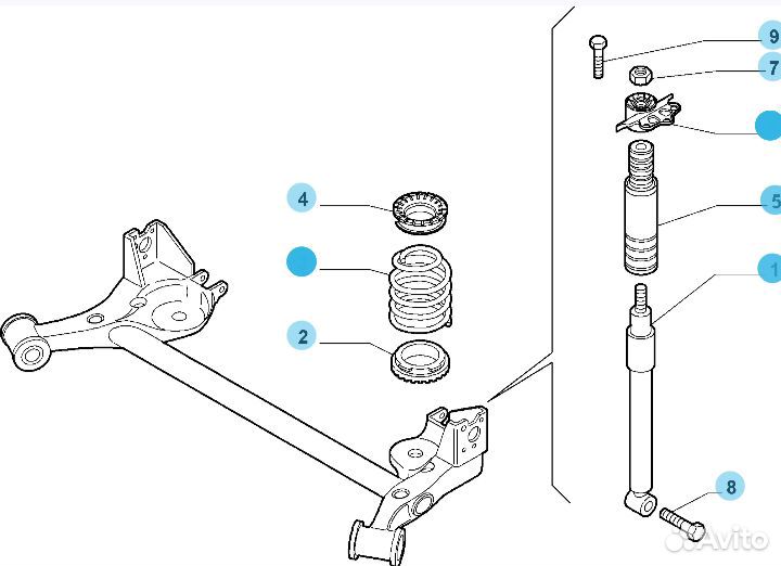 Задняя балка Fiat Grande Punto Opel Corsa D