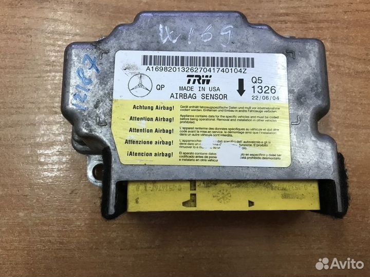 Блок управления AIR BAG Mercedes-Benz A W169 с2004