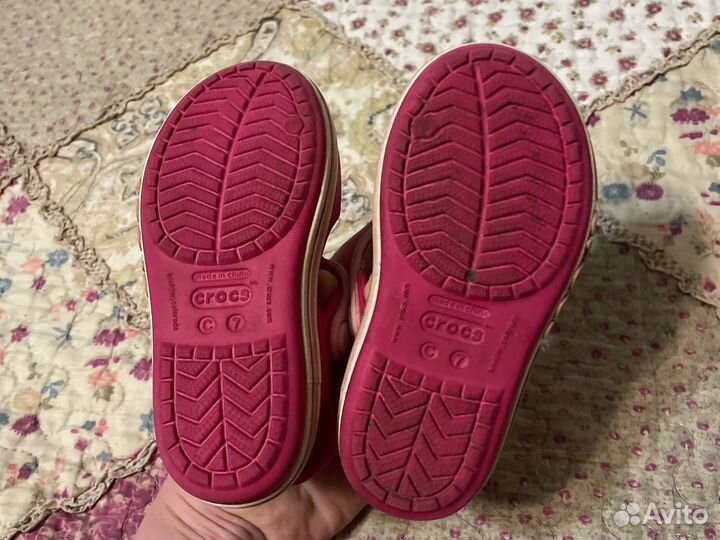 Сандалии crocs c7 для девочки