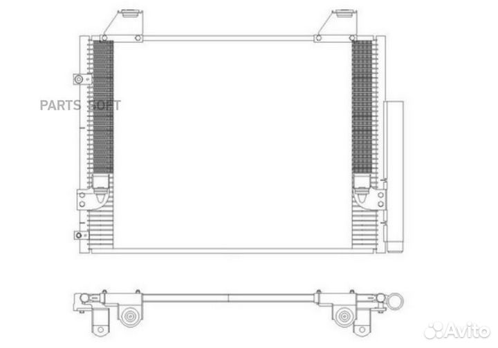 Sakura 54619817 Конденсер toyota hilux 2,5TD/3,0TD