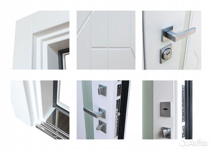 Дверь входная Белая шумо-изоляционная