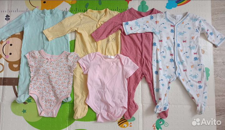 Детские вещи пакетом для девочки 3-6 мес