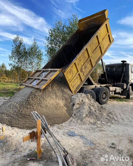 Песок карьерный с доставкой