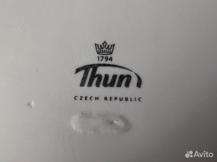 Гусятница овальная с крышкой Thun Гуси 2,5л