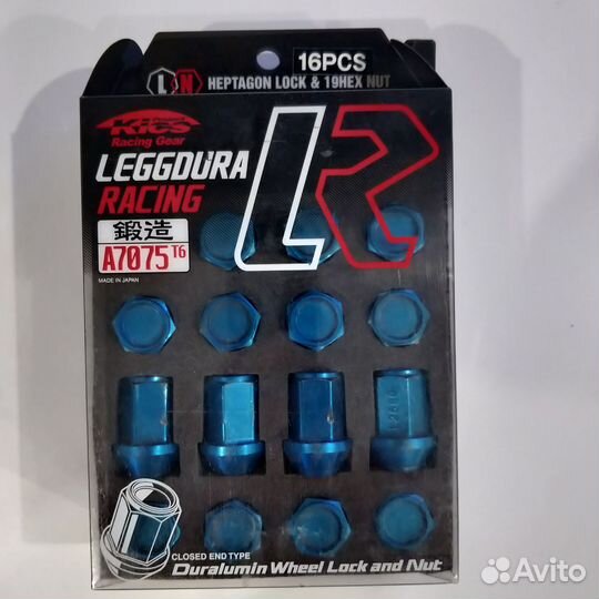 Гайки Kics leggdura racing M12x1.25, 16 штук