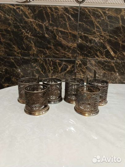 Подстаканники СССР мельхиор