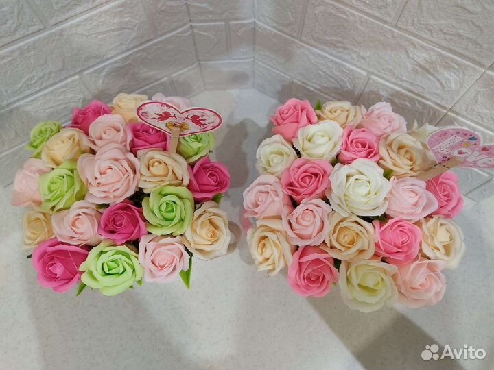 Мыльные розы букеты