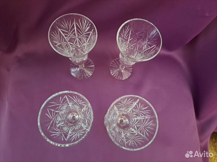 Рюмки на ножке хрусталь СССР