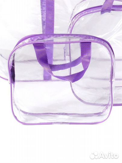 Сумка в роддом прозрачная Roxy Kids(3шт)