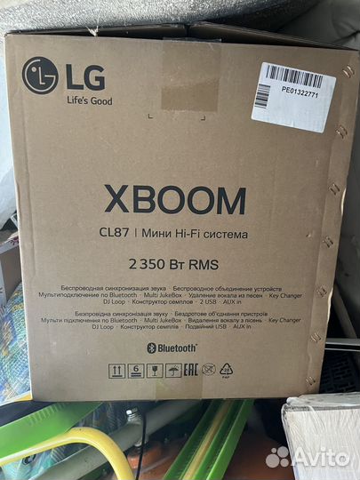 Музыкальный центр lg xboom cl87 2350Вт