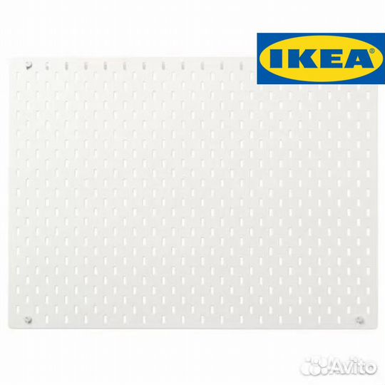 IKEA Скадис Skadis 76х56 см настенная панель белая