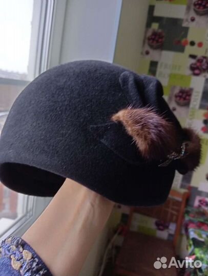 Шляпа женская фетровая