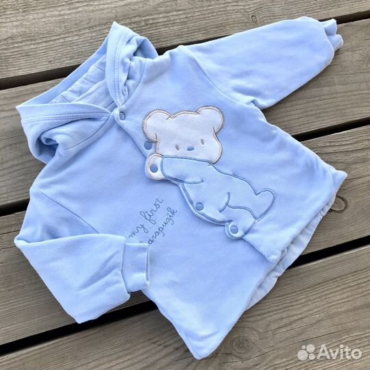 Утеплённый костюм 74 р-р кофта, брюки