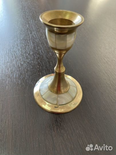 Подсвечник латунь