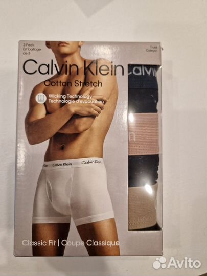 Трусы Calvin Klein, упаковка из 3 шт, оригинал