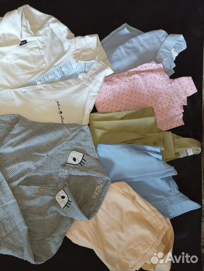 Рубашки школьные/водолазки на мальчика 116-152, бу