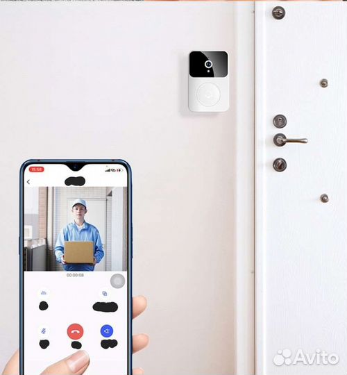 Умный звонок с камерой новый Wi-Fi
