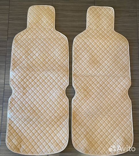 Комплект накидок на авто Алькантара к-т2шт Бежевый